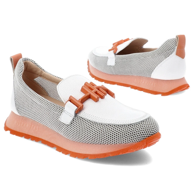 Poltopánky HISPANITAS - HV253919 Melbourne-V25 White Cervo-V25 Coral