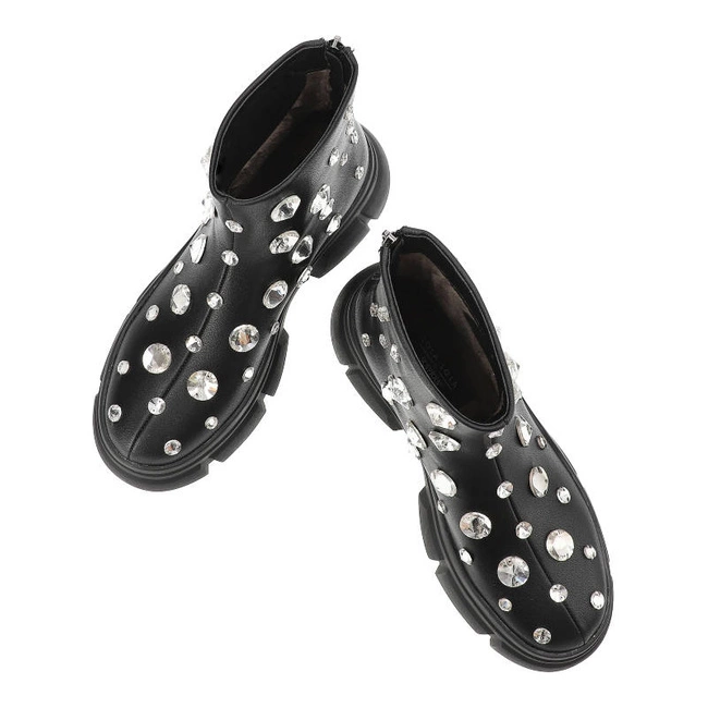 Členkové Topánky Sca'viola - S-85 Black