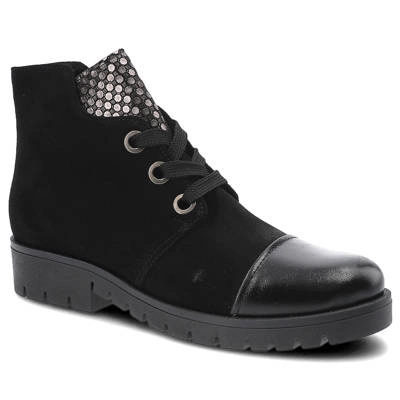 Členkové Topánky Gamis - 3542 K8/Czarny Welur