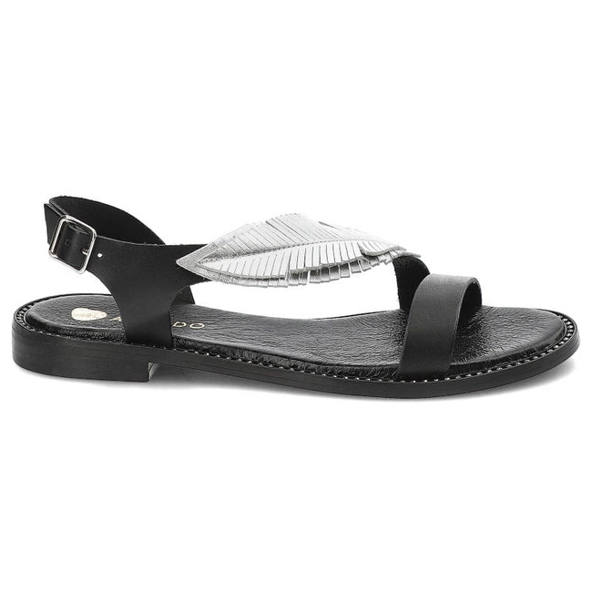 Sandále Armodo - 900C Czarny+Srebrny