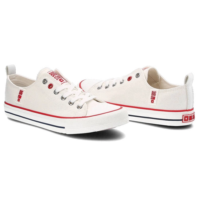 Plátenky Big Star - JJ274123 Biały/Czerwony