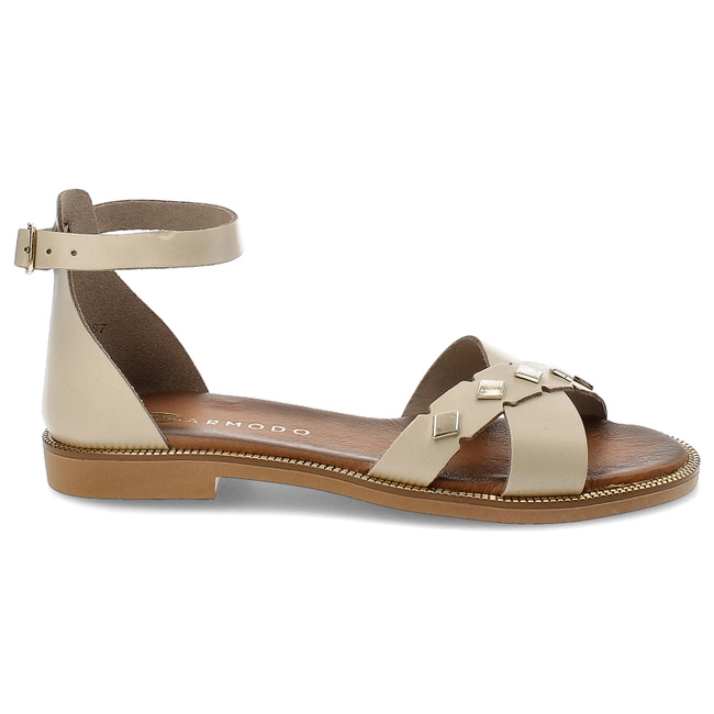 Sandále Armodo - 40378 Bf.Beż+Zł.