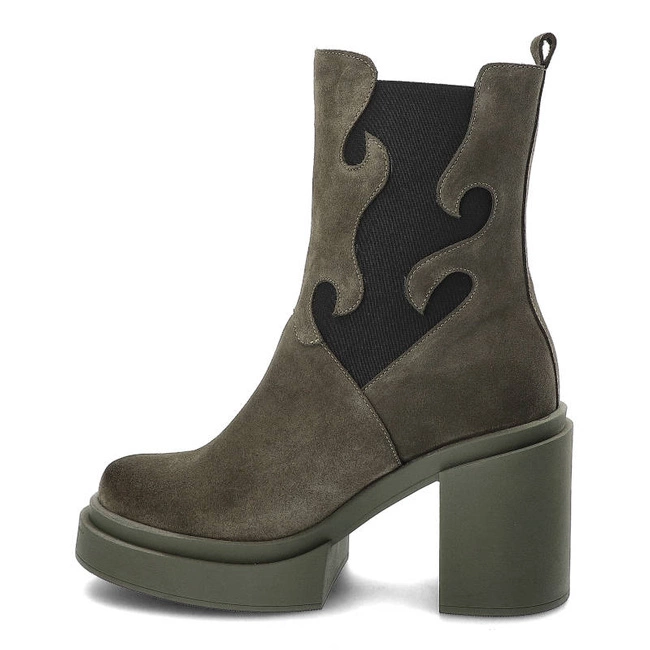 Členkové Topánky Karino - 4834/066-F Zielony/Welur