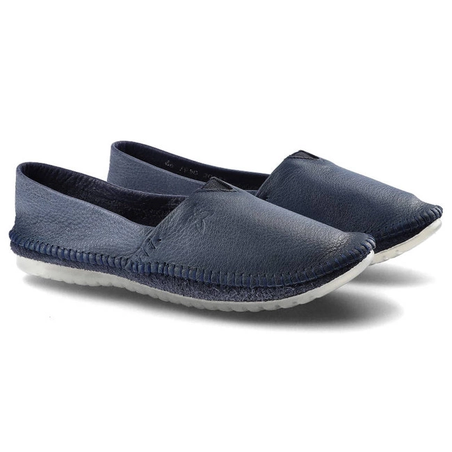 Baleríny Maciejka - 01930-17/00-0 Granat Jeans