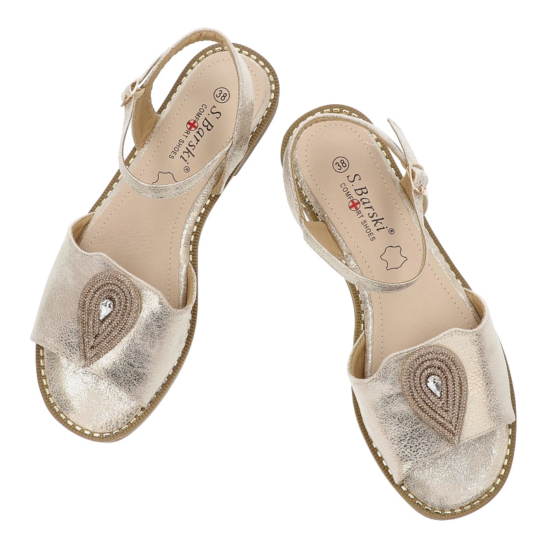 Sandále S.BARSKI - KV51-098 Lt.Gold