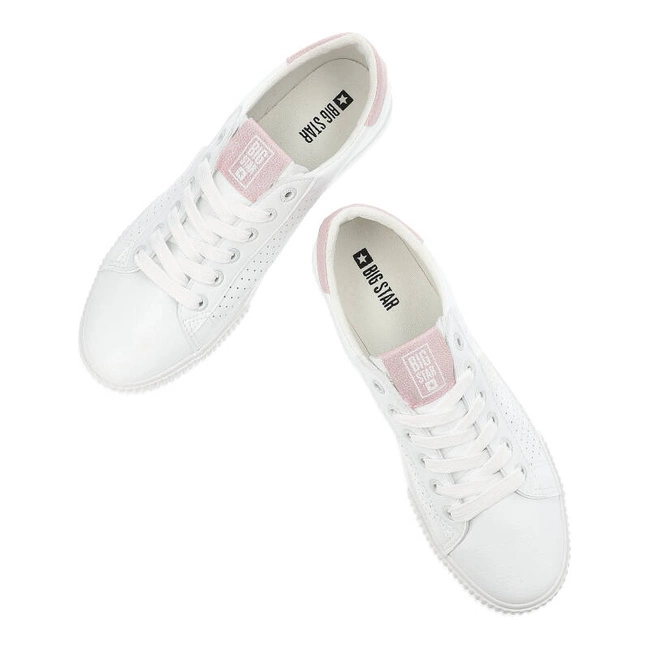 Plátenky Big Star - HH274073 Biały/Róż