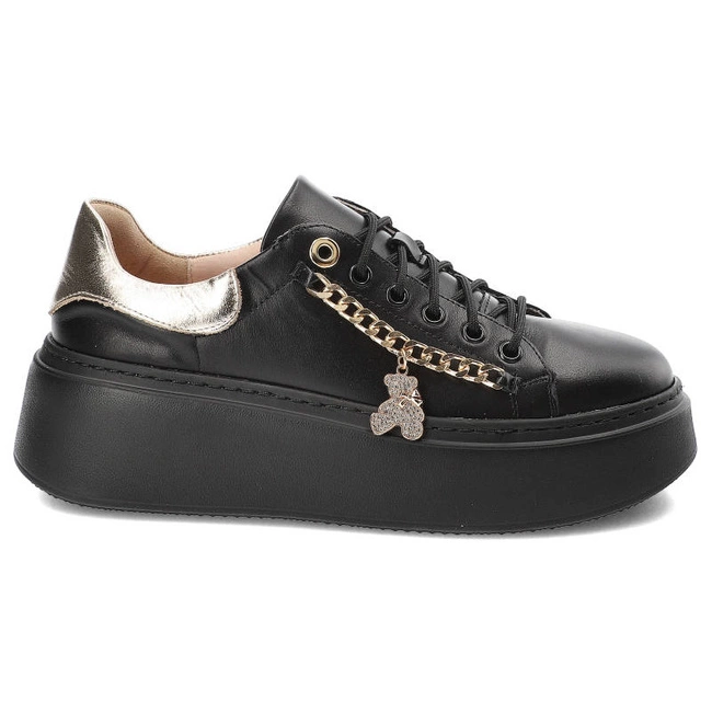 Tenisky Damiss - DS-719 Czarne Lico/Złoto