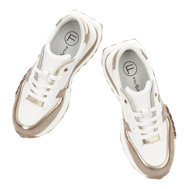 Tenisky FILIPPO - DP6733/25 WH BE Biały/Beżowy