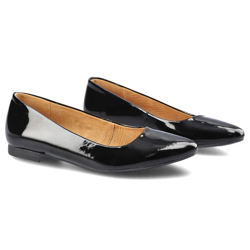 Baleríny Maciejka - 00873-00/01-6 Czarny Lakier