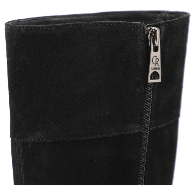 Čižmy Carinii - B9951_-E50-H20-000-G67 Sandro 04/Welur Czarny