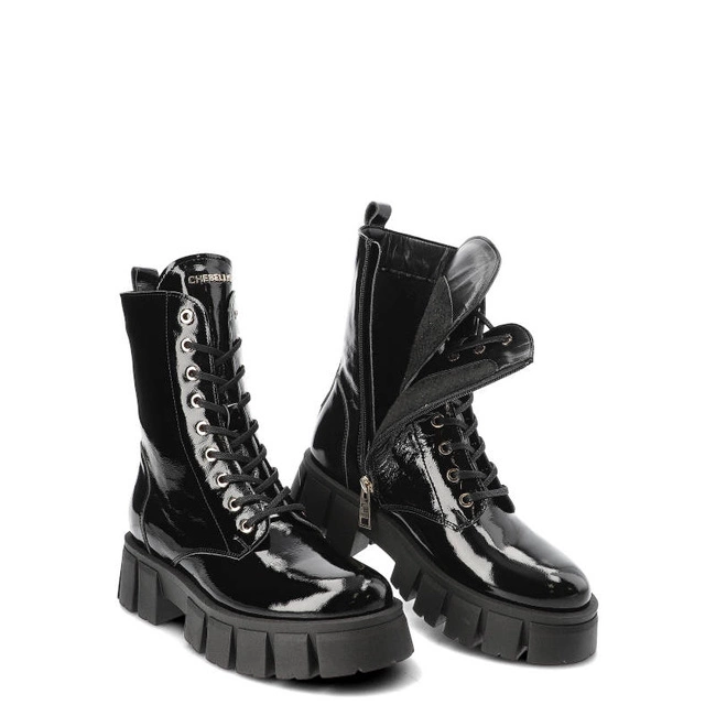 Členkové Topánky Chebello - 3043_-240-000-MIC-S217 Czarny