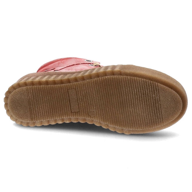 Šnúrovacie Členkové Topánky Armodo - 753 Czerwony K6