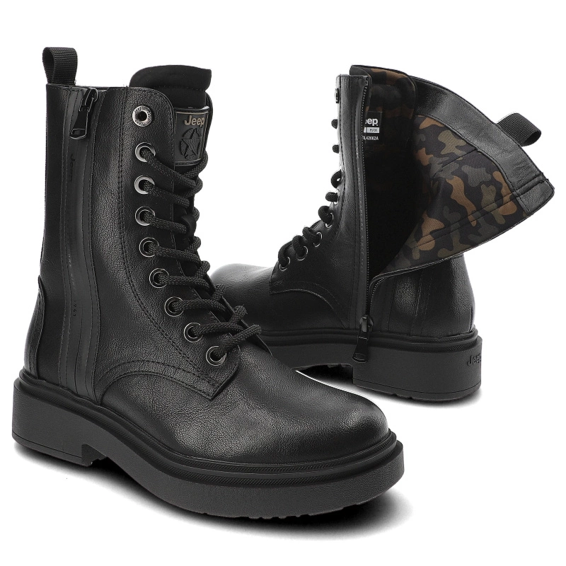 Členkové Topánky Jeep - THUNDERBOLT ZIP JL42662A 62 Black