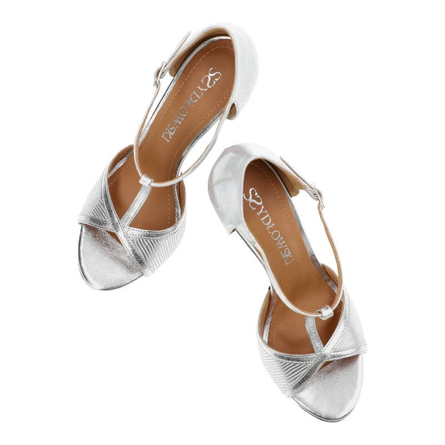 Sandále Szydłowski - 2493 Srebrny Teyus+48