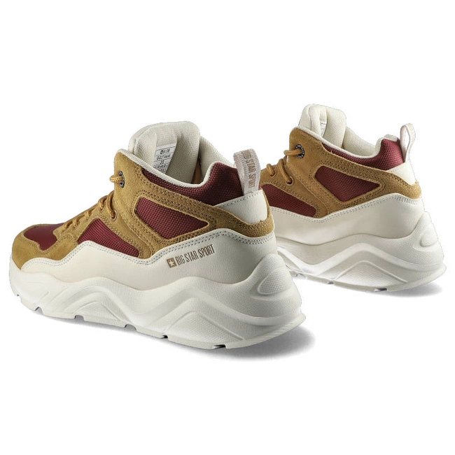 Tenisky Big Star - GG274646 Beż Burgund