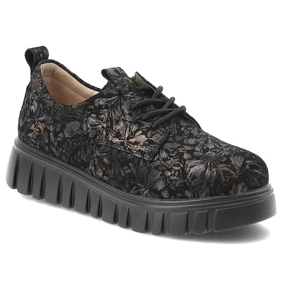 Tenisky FILIPPO - DP6846/25 BK FL Czarny Kwiaty