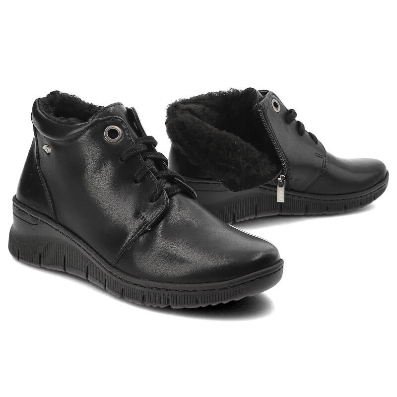Šnúrovacie Členkové Topánky Armodo - 1177 K1 Czarny