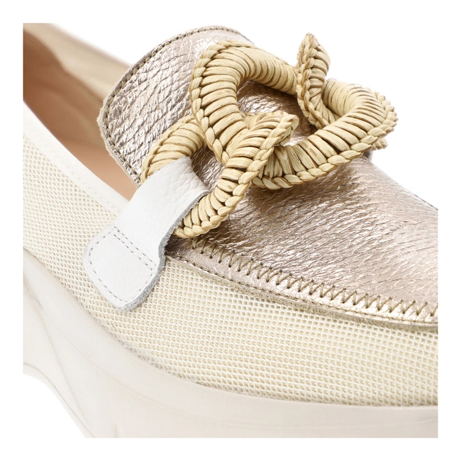 Poltopánky HISPANITAS - HV254050 Mesh-V25 White Boleromet-V25 Cava