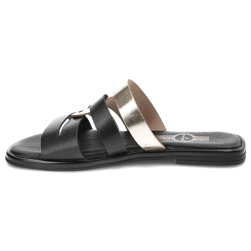 Šľapky Lemar - 40318 Bf.Czarny+Bf.Złoto