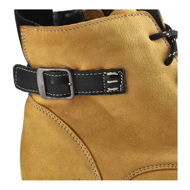 Členkové Topánky Pollonus - 5-1119-005 Żółty Nubuk/Czarny