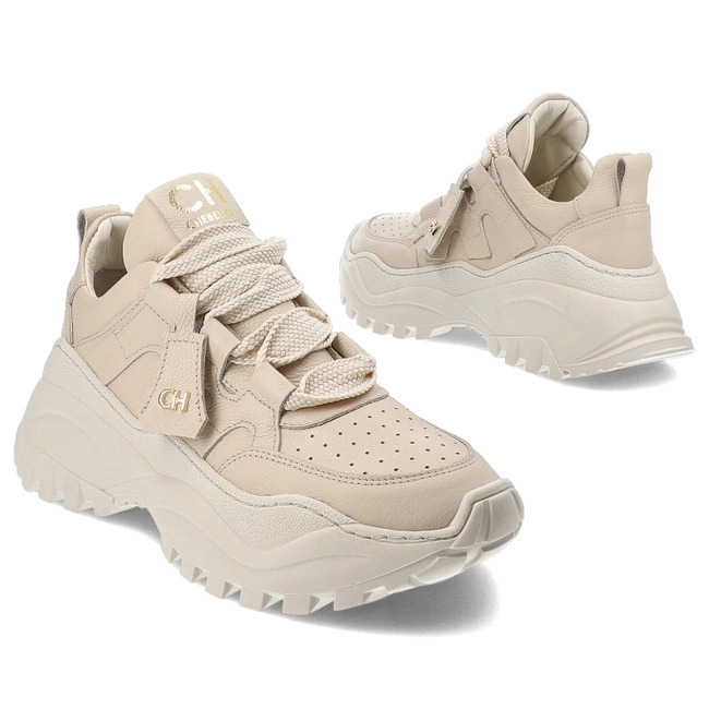 Tenisky Chebello - 4583_-157-000-PSK-S367 Beżowy