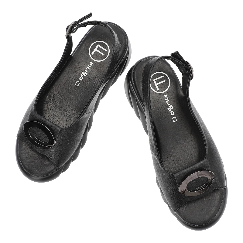 Sandále FILIPPO - DS7011/25 BK Czarny