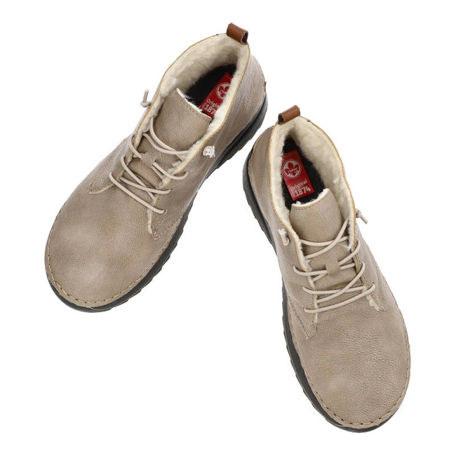 Šnúrovacie Členkové Topánky Rieker - 51510-60 Beige