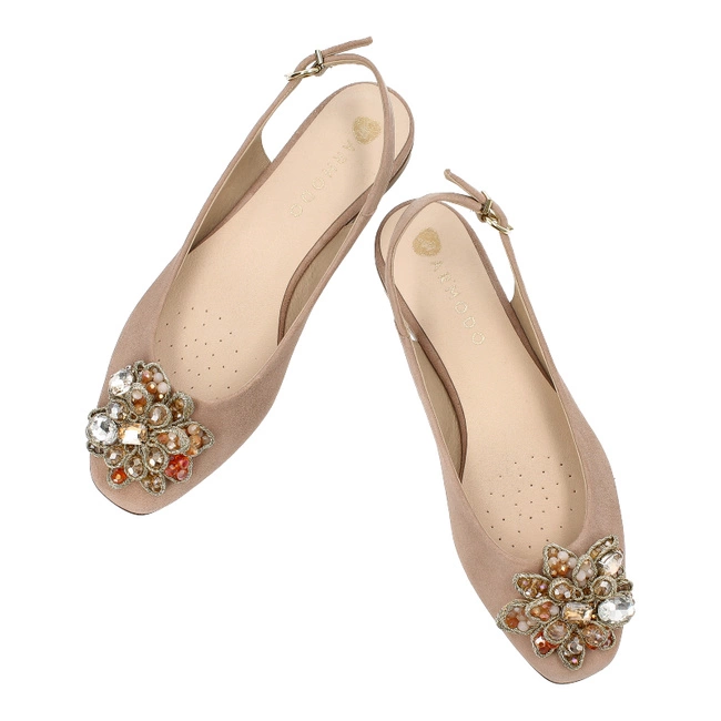 Sandále Armodo - 2516 Beż Welur