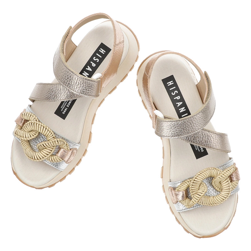 Sandále HISPANITAS - CHV253964 Boleromet-V25 Silver Boleromet-V25 Cava