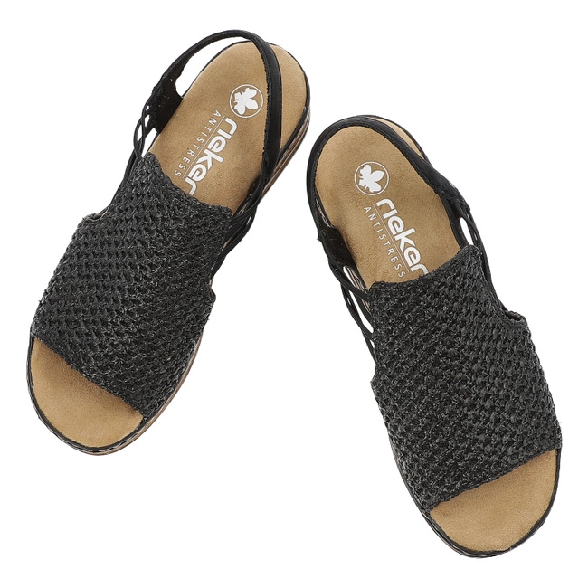 Sandały RIEKER - 62941-00 Black