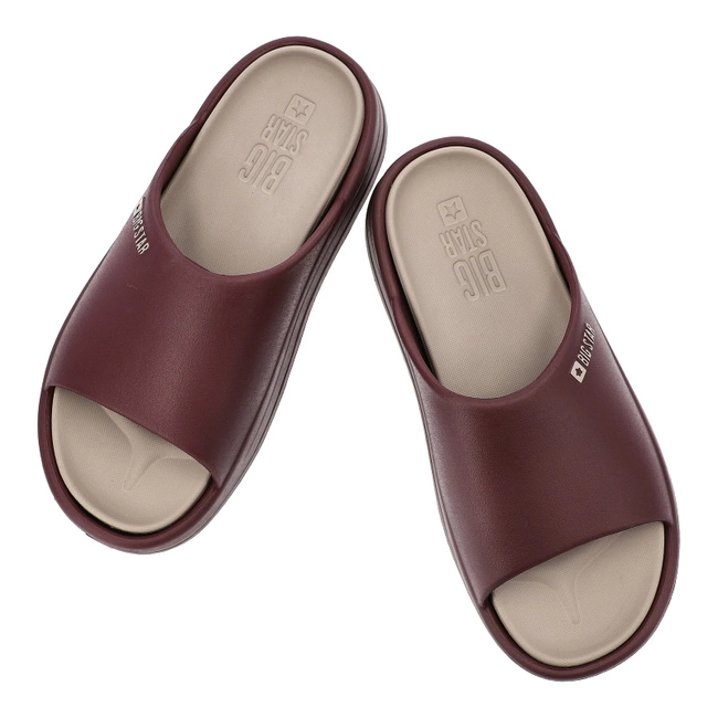 Šľapky BIG STAR - SS274425 Burgund
