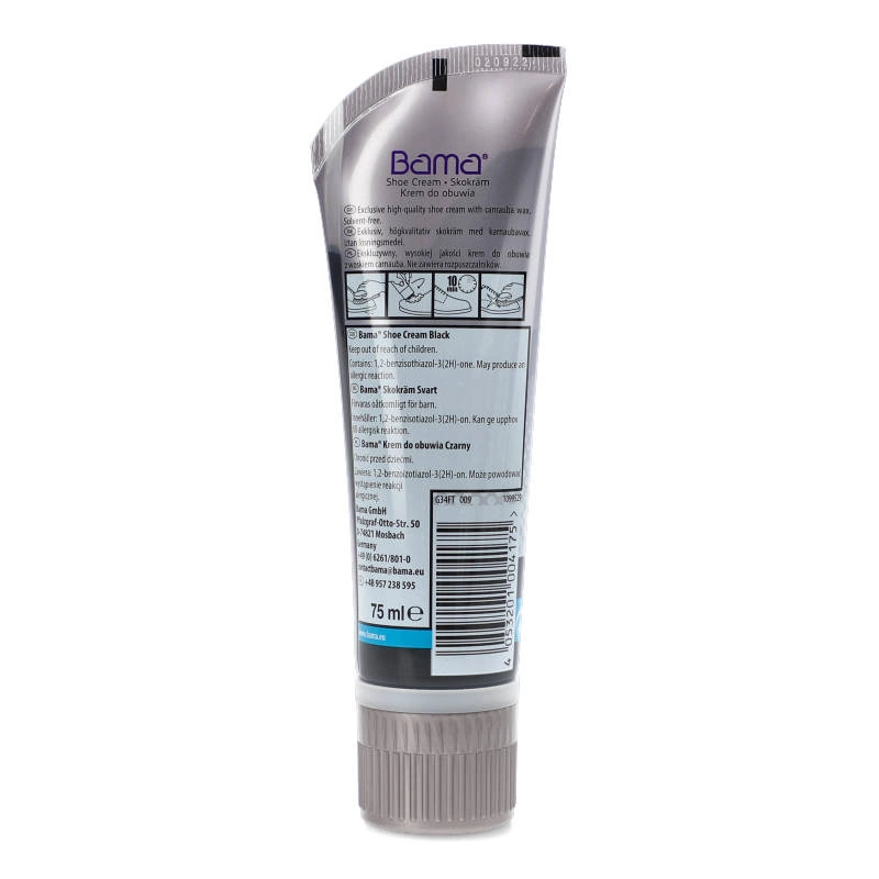 Shoe Cream Bama - Czarny 75 ml