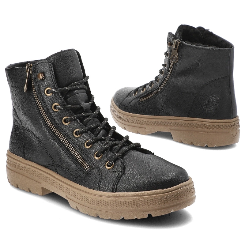 Členkové Topánky Rieker - N0031-00 Black