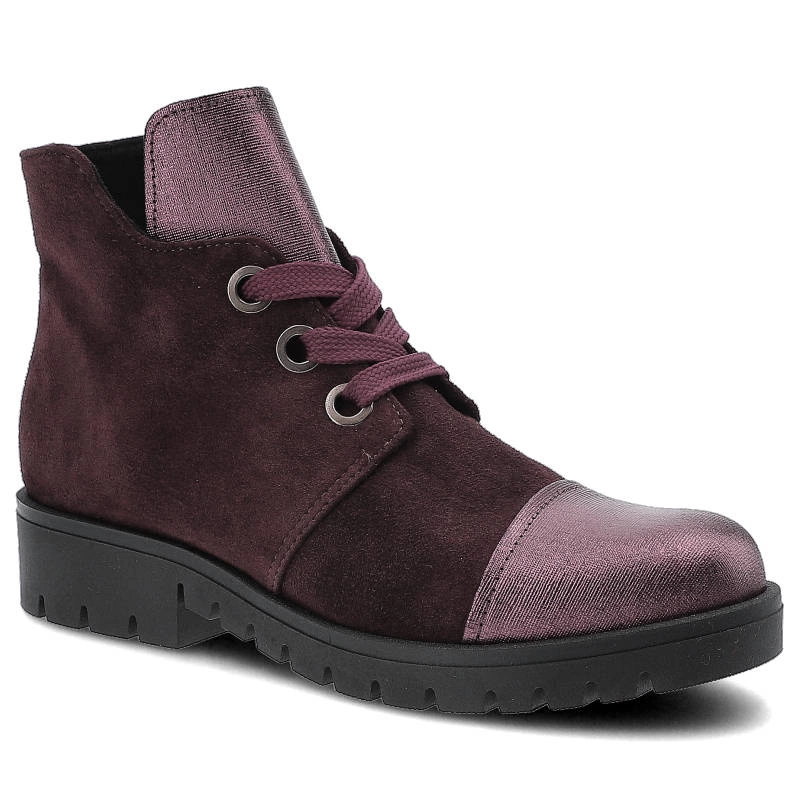 Členkové Topánky Gamis - 3542 K16/Bordo Welur