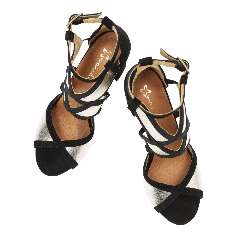 Sandále Maciejka - 05181-25/00-5 Złoty+Czarny