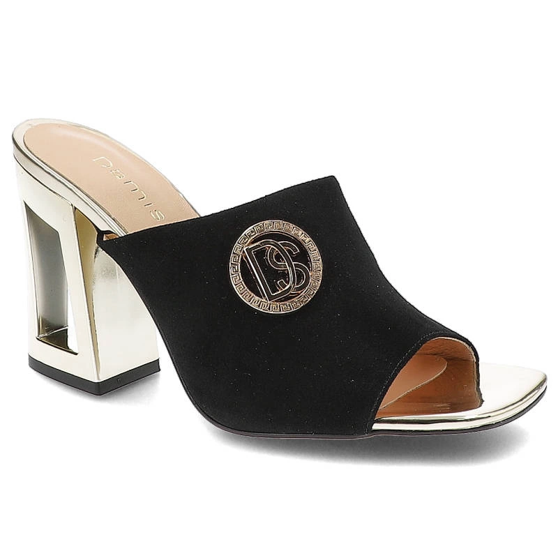 Šľapky Damiss - DS-598/8 Czarny Zamsz