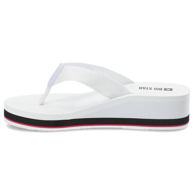 Šľapky Big Star - JJ274A333 Biały