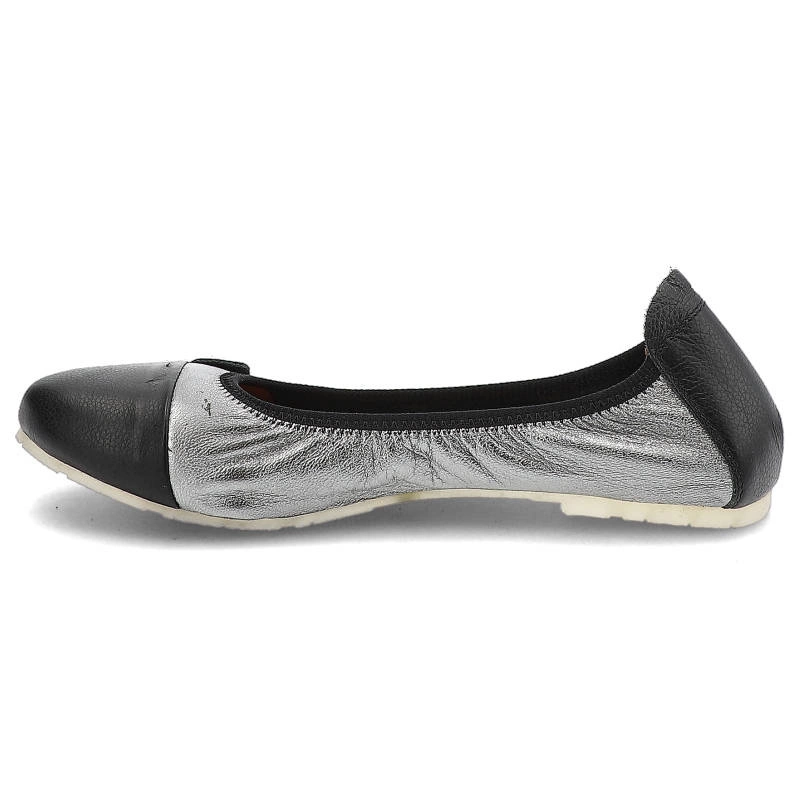 Baleríny La’viano - 290 PALONE SREBRO / CZARNY