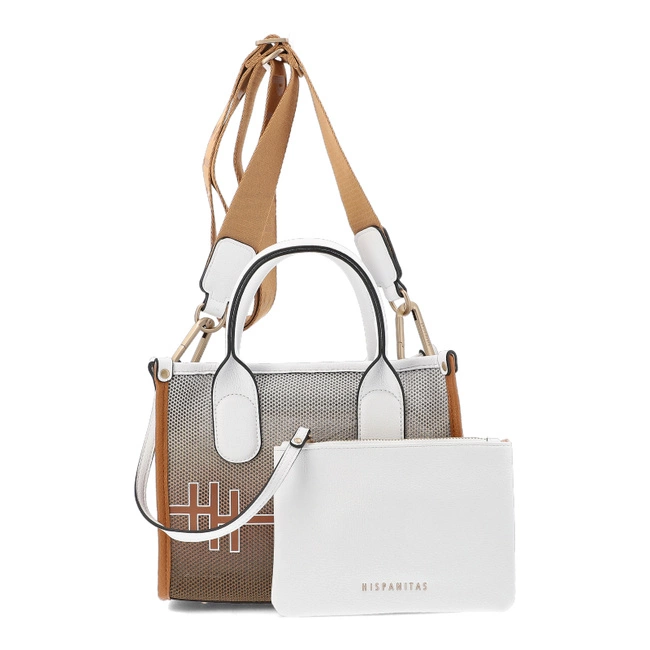 Kabelka HISPANITAS - BV253825 Borneo-V25 Cuoio Samba-V25 White