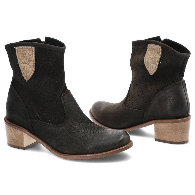 Členkové Topánky Avanti - 142-1 N Czarny