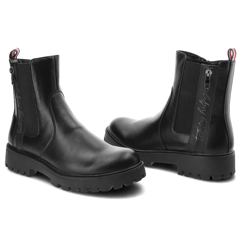 Členkové Topánky Tommy Hilfiger - T3A5-32390-1355999-Lace-Up Boot Black 999