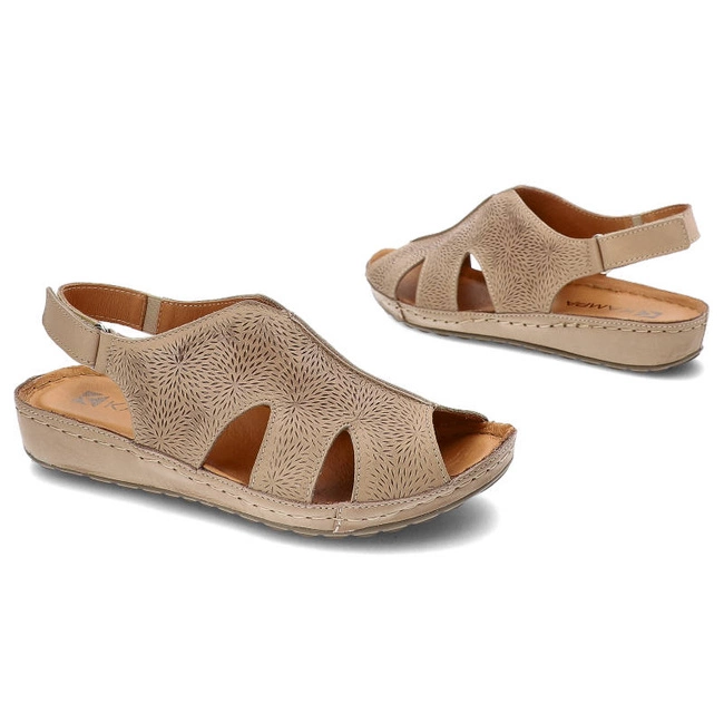 Sandále Kampa - K661 Beżowy 454