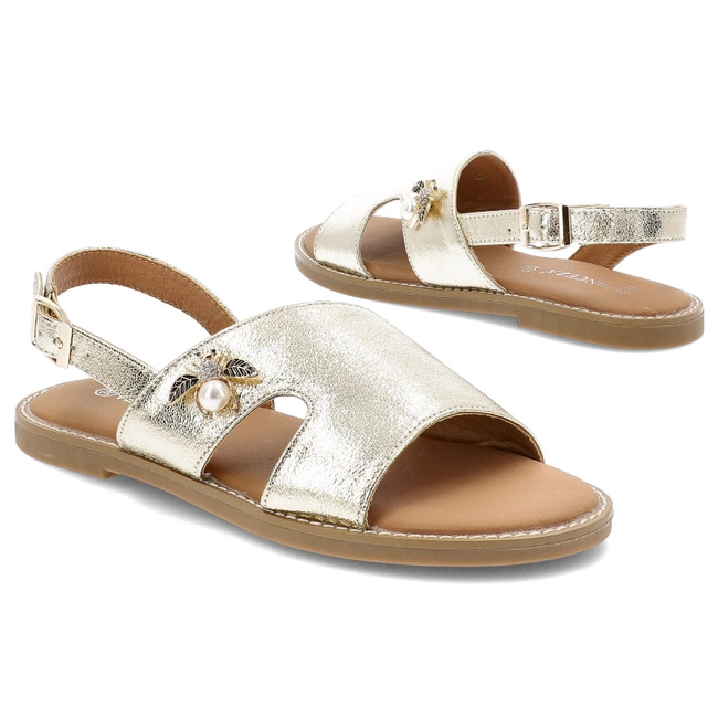 Sandále VINCEZA - 17378 GD Złoty