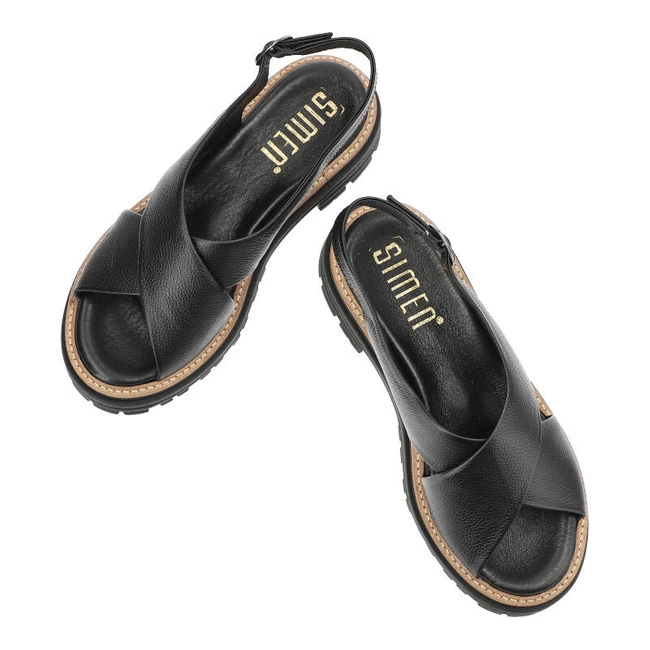 Sandále Simen - 6861A Floter Czarny