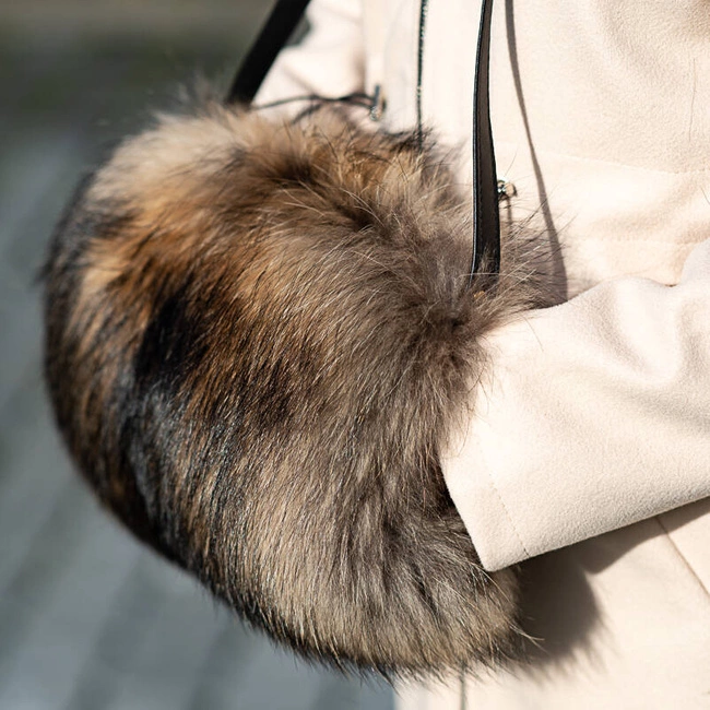 Kabelka Luka-Pelli - T13-3 Mufka Z Naturalnym Futrem Z Jenota