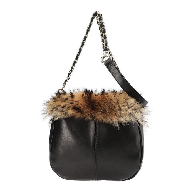 Kabelka Luka-Pelli - T028-4 Z Naturalnym Futrem Z Jenota