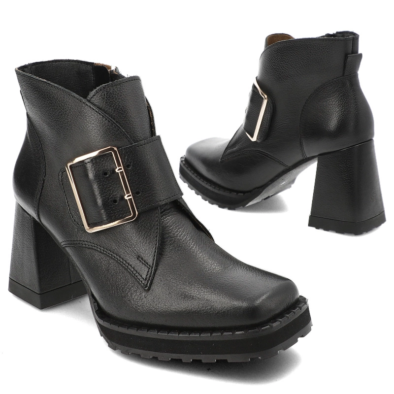 Členkové Topánky Armodo - 1393 Czarny Rustic