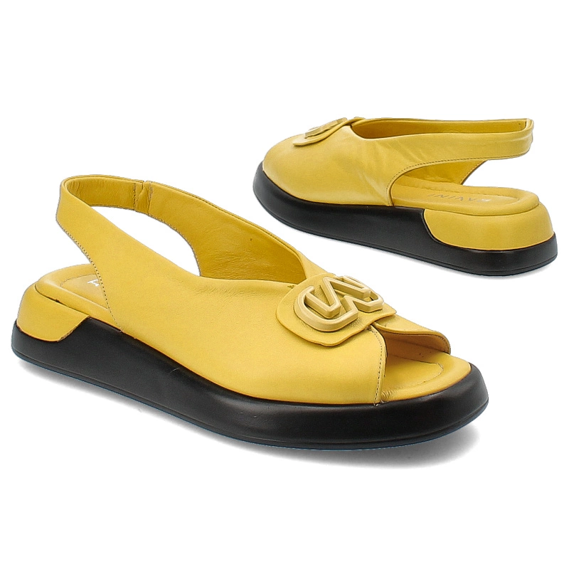 Sandále Ravini - 532.498 Żółty 41T Boncksyh