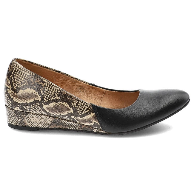 Lodičky Maciejka - 01995-32/00-1 Czarny/Beż Boa