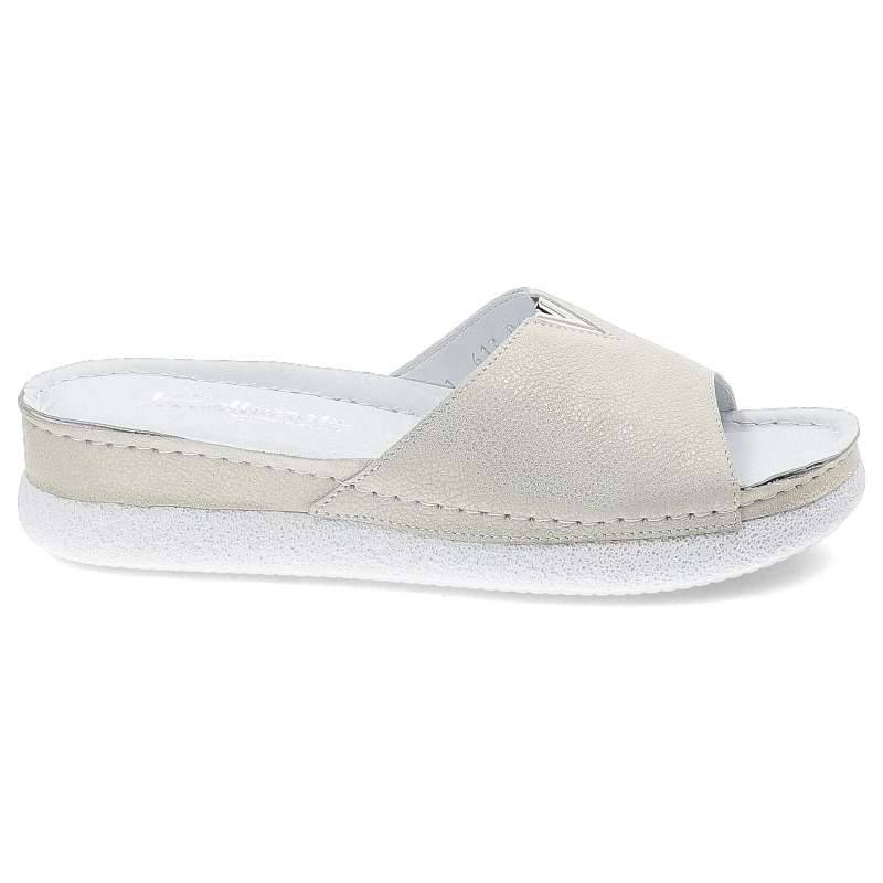 Šľapky Pollonus - 5-1617-006 Crust Biały W9+F.13